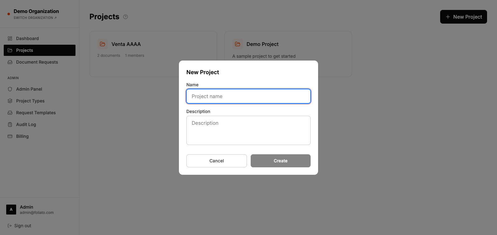 Create a project