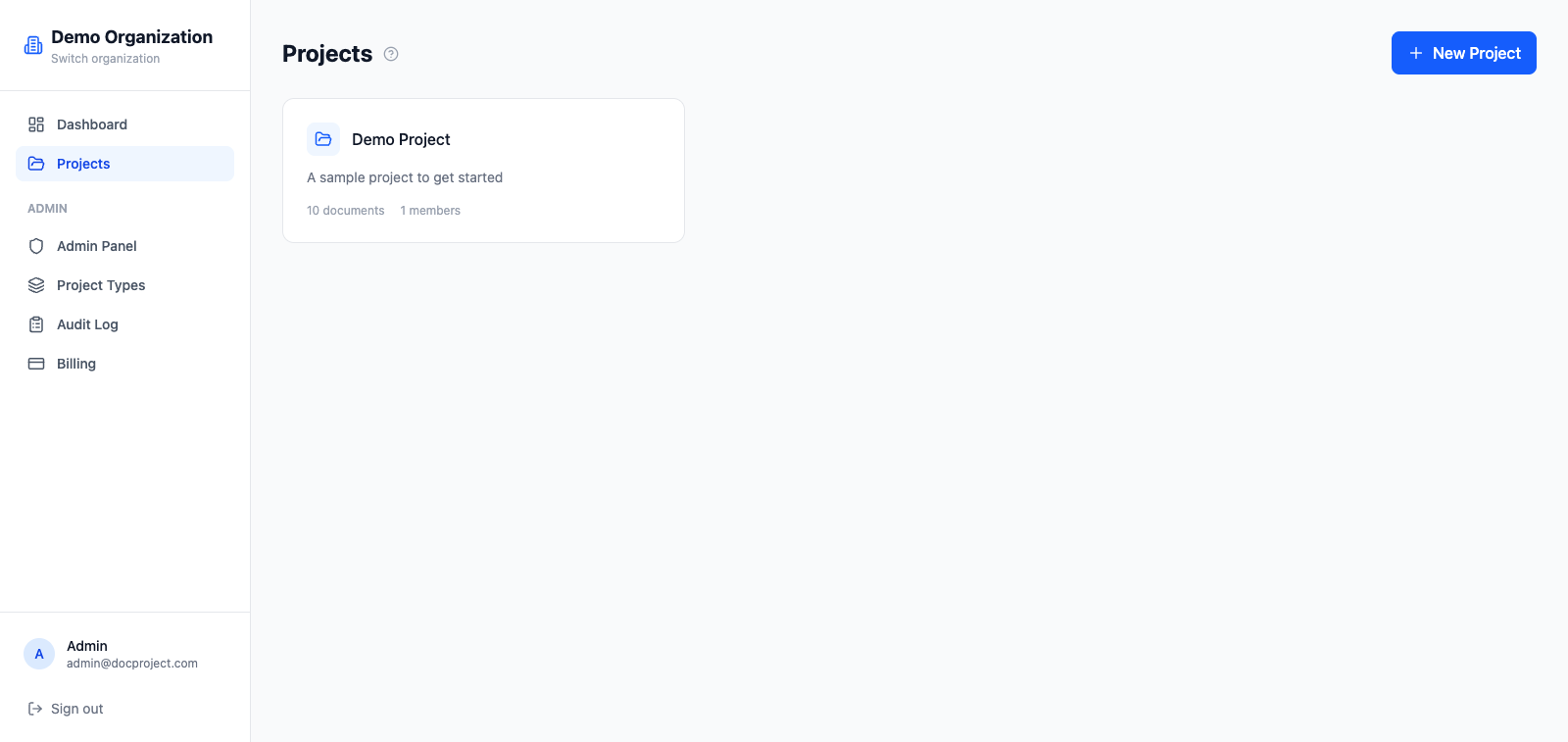 Browse projects