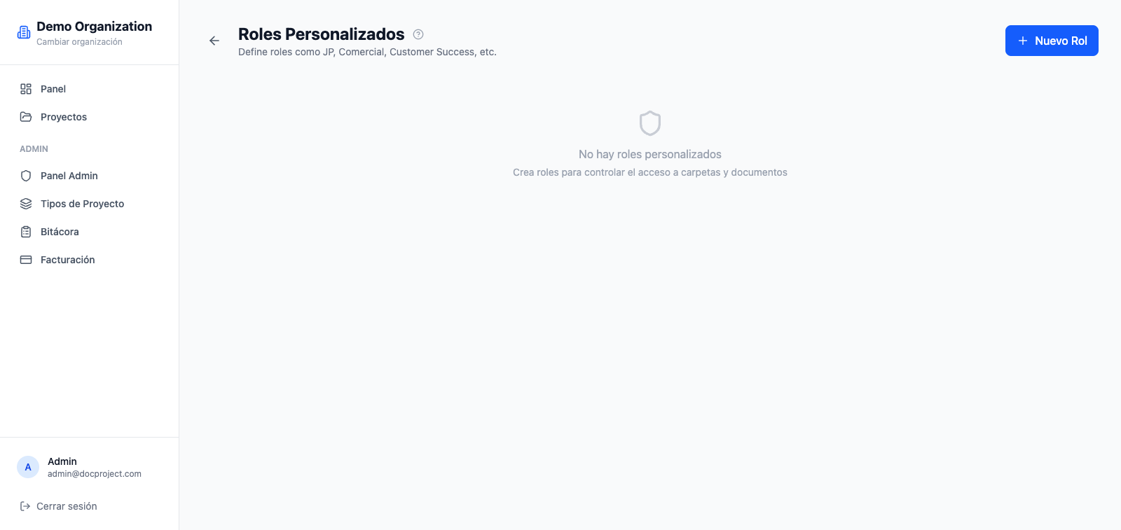 Crear un rol personalizado